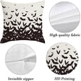 thumbnail image 5 of Halloween Pillow Covers 16x16 Set of 2,Halloween Bats Decorative Throw Pillow Covers Outdoor Cushion Cases for Farmhouse Home Sofa Couch Decorative, 5 of 6