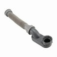 thumbnail image 3 of Low Profile 1 1/2 P Trap Flexible Bathtub Shower Drain Pipe Flat P Trap Free Standing PL25, 3 of 6