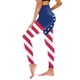 thumbnail image 1 of WILLBEST Leggings de Yoga de Cintura Alta Con Estampado Del 4 de Julio Para Mujer, Para Correr, Gimnasio, Fitness, Compresión, Talla 42 Chica, 1 of 4