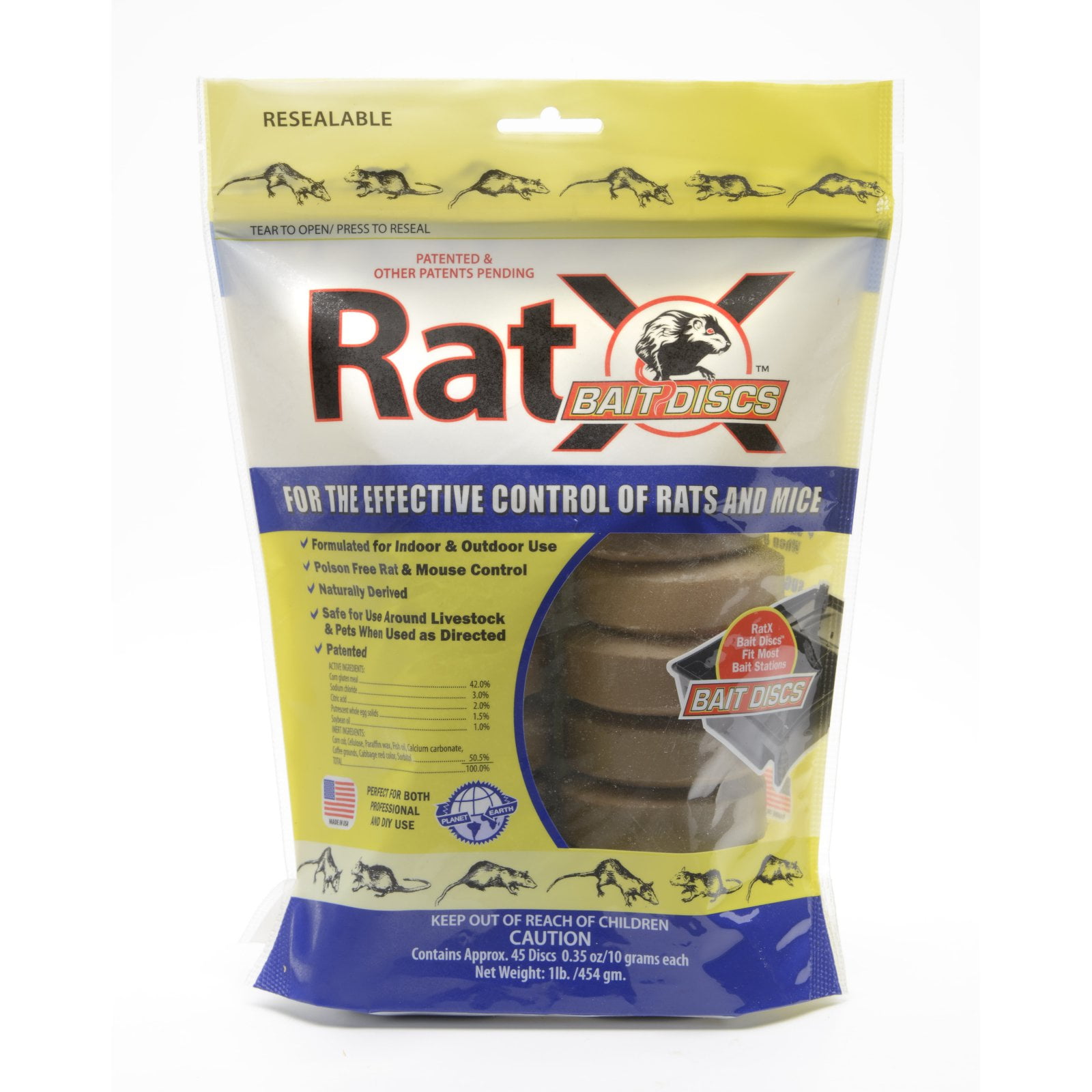 RatX 1 lb. Rat Bait Discs