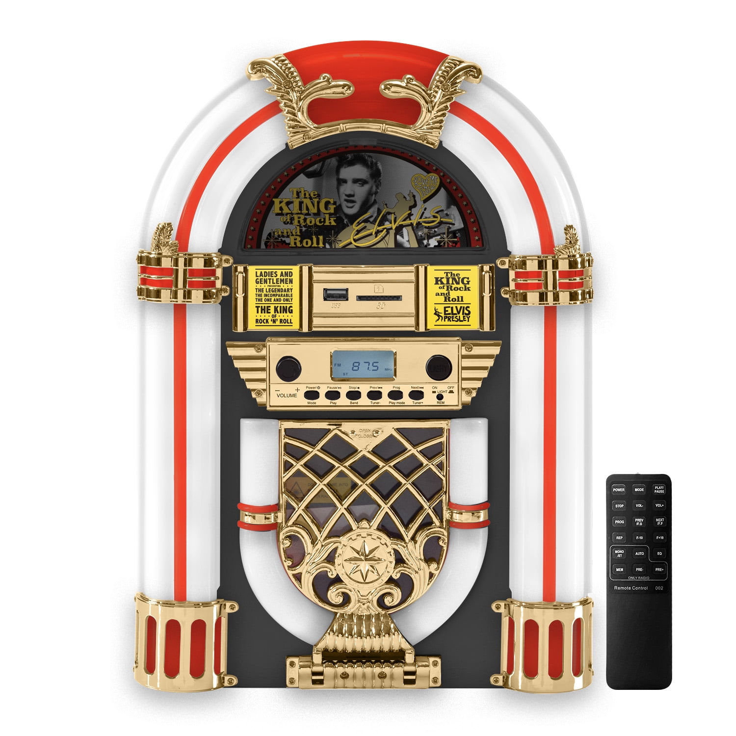 Arkrocket AR04C Bluetooth Boombox with Retro LED Lighting System