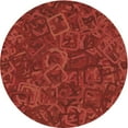 thumbnail image 1 of Ahgly Company Indoor Round Patterned Lava Red Area Rugs, 7' Round, 1 of 6