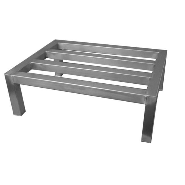 Heavy Duty All Welded Aluminum Dunnage Rack 24"W x 48"L x 8"H 