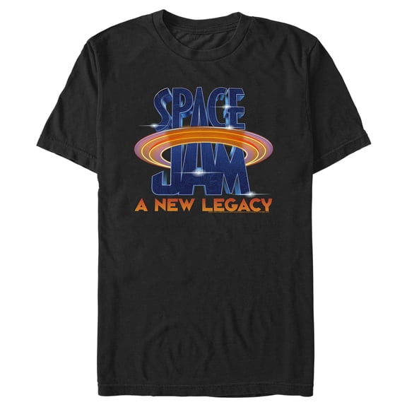 Men's Space Jam: A New Legacy Classic Logo  Graphic Tee Black X Large