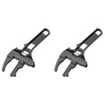 thumbnail image 1 of 2X Juego de Reparación Universal con Llave Ajustable de 6-68 mm, Vástago Corto de 8 Pulgadas y Aberturas Grandes, para Tuercas de Tubo de Lavabo de Baño, B, 1 of 2