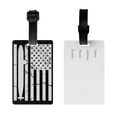 thumbnail image 2 of Luggage Tags for Suitcases, Submarine Vintage Flag Leather Bag Luggage Tags ID Label Tags Privacy Protection Travel Bag Labels, 2 of 6