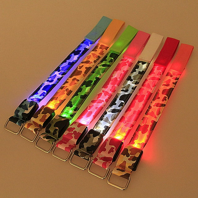 CRAFTHROU 2 Pcs Glowing Bracelets LED Glowing Electronic Component Bangle for Party Favors Carnival