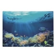thumbnail image 1 of Underwater Cutting Board, Various Fish in the Ocean Tranquil Marine Life Nautical Theme, Decorative Tempered Glass Cutting and Serving Board, in 3 Sizes, by Ambesonne, 1 of 2