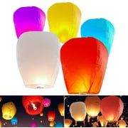 Paper Lanterns,Wishing Lanterns,Paper Hanging Decorations Lanterns for Wedding Birthday Holiday Party Anniversary Decoration Release for Weddings, Birthdays, Memorials and Any Parties(Random Color)