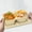Beige, variant on Silicone Reusable Snack Container with Lids Compact Leakproof Double-Compartment Box for Snacks, Condiments, Sauces Foldable & Stain-Resistant Dishwasher Safe 15x9.5x4cm Open 1 Pack