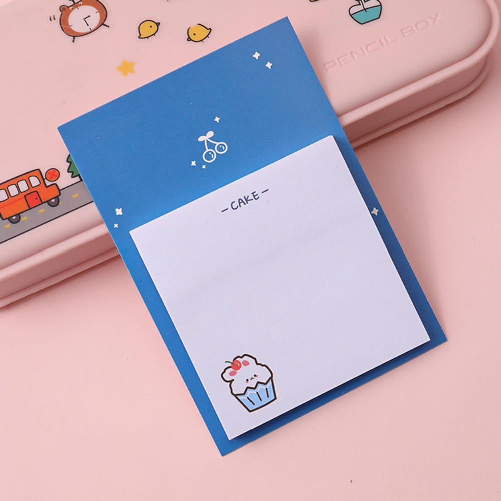 PINMU 30 Sheets Cartoon Bear Planner Sticky Notes Kawaii Stationery