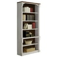 thumbnail image 4 of Martin Furniture Durham Rustic Open 8' Wood Bookcase, White, 4 of 8