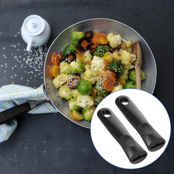 BALAHAPY 2Ud Mango De Olla Extraíble De Negro Ergonómico Resistente Y Duradero Para Cocina