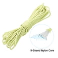 thumbnail image 3 of Uxcell 33FT Luminous Paracord 4mm Camping Paracord Rope Glow in The Dark 550lb Paracord Cord Light Yellow, 3 of 6