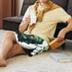 thumbnail image 5 of Fotbe Watercolor Turtle3 Pantalones Cortos de Pijama para Hombre, Ropa de Dormir, Pantalones de Pijama Cortos para Hombre-Small, 5 of 6