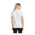 thumbnail image 2 of MERCER+METTLE Women's Stretch Heavyweight Pique Polo | Short Sleeve Collared Shirt for Women, Moisture Wicking Work Top - White L, 2 of 4