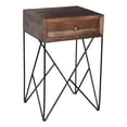 thumbnail image 5 of Crestview Bengal Manor Acacia Wood and Metal 1 Drawer Accent Table CVFNR720, 5 of 5