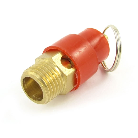 Válvula de alivio de presión de seguridad de rosca 1/4 BSP roja para compresor de aire