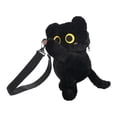 thumbnail image 2 of yuksok Sac Bandoulière en Forme de Chat Sac à Main Portable Confortable pour Fête Vacances Rendez-Vous Noir, 2 of 9