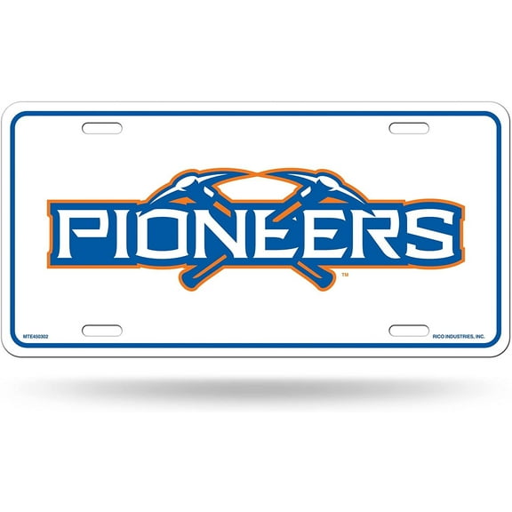 University of Wisconsin Platteville Pioneers Metal Auto Tag License Plate, Name Design, 6x12 Inch