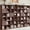 Walnut, variant on 70.8" H Modular Storage Organizer with Fabric Drawers 24 Cube White Bookcase Room Divider Individual