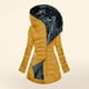 thumbnail image 1 of Chaquetas y abrigos casuales con capucha de manga larga para mujer Chaqueta acolchada de moda con capucha de manga larga de color sólido para mujer Parte superior de poliéster para mujer, 1 of 6