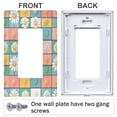 thumbnail image 3 of Yayeee Rocker Switch Wall Plate 1-Gang 4.6"x2.9" Home Decorative Outlet Cover, Daisy Mosaic, 3 of 6
