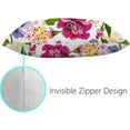 thumbnail image 3 of Pillowcases Watercolor Floral Purple Pillow Cases Set of 2 Pillow Cover Cushion Case Rectangle Pillowcase with Hidden Zipper 20x36 Inch Home Decor, 3 of 6