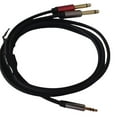 thumbnail image 4 of 3.5mm 1/8'' TRS Stereo Male to 1/4'' 6.35mm Male Plug Mono TRS Y Splitter Cable 1.5m, 4 of 8