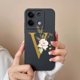 thumbnail image 3 of Funda de teléfono para Redmi Note 13 Pro, Protector de cobertura completa de silicona líquida suave con letras elegantes, 4G, 5G, 13Pro, 3 of 5
