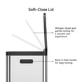 thumbnail image 5 of EKO Essential Kitchen Trash Can, 16 Gallon Stainless Steel Recycling Garbage Bin, Silver with Sample Trash Bags Included, 5 of 10