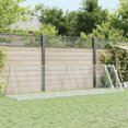 thumbnail image 1 of vidaXL Rabbit Hutch Silver 400x105x91 cm Galvanised Steel, 1 of 5