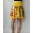 thumbnail image 3 of Whitewed Sequined Dance Festival Shiny Skirts for Dance Practice Dress up Party Yellow, 3 of 4