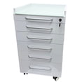 thumbnail image 6 of Dental Mobile Cart Stainless Steel Medical Carts Clinic Storage Cabinet with 5 Drawers, 6 of 24