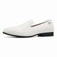 thumbnail image 2 of Mens Loafers Shoes Casual Dress Loafer Slip On Driving Shoes, White/15, 11 US, 2 of 5