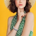 thumbnail image 3 of Juego de 4 pulseras elásticas bohemias con cuentas, apilables, para mujer, con cuentas de vidrio de colores, bisutería de moda, regalo para el Día de la Madre., 3 of 7