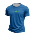 thumbnail image 2 of Men's St. Patrick's Day Shamrock Graphic T-Shirt Short Sleeve Crew Neck Top, 2 of 4