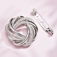 thumbnail image 4 of Litie Women Shining Rhinestones Inlaid Scarf Ring Clip,Round Ring Wrap Holder Clothes Corner Knotted Button Brooch for Clothing Neckerchief Accessories, 4 of 7
