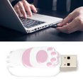 thumbnail image 4 of Unidad Flash USB, Unidad Flash Con Forma De Pata De Gato, Memoria USB Rosa Para Almacenamiento De Datos Para Computadora Portátil Para Compartir Archivos, 4 of 8