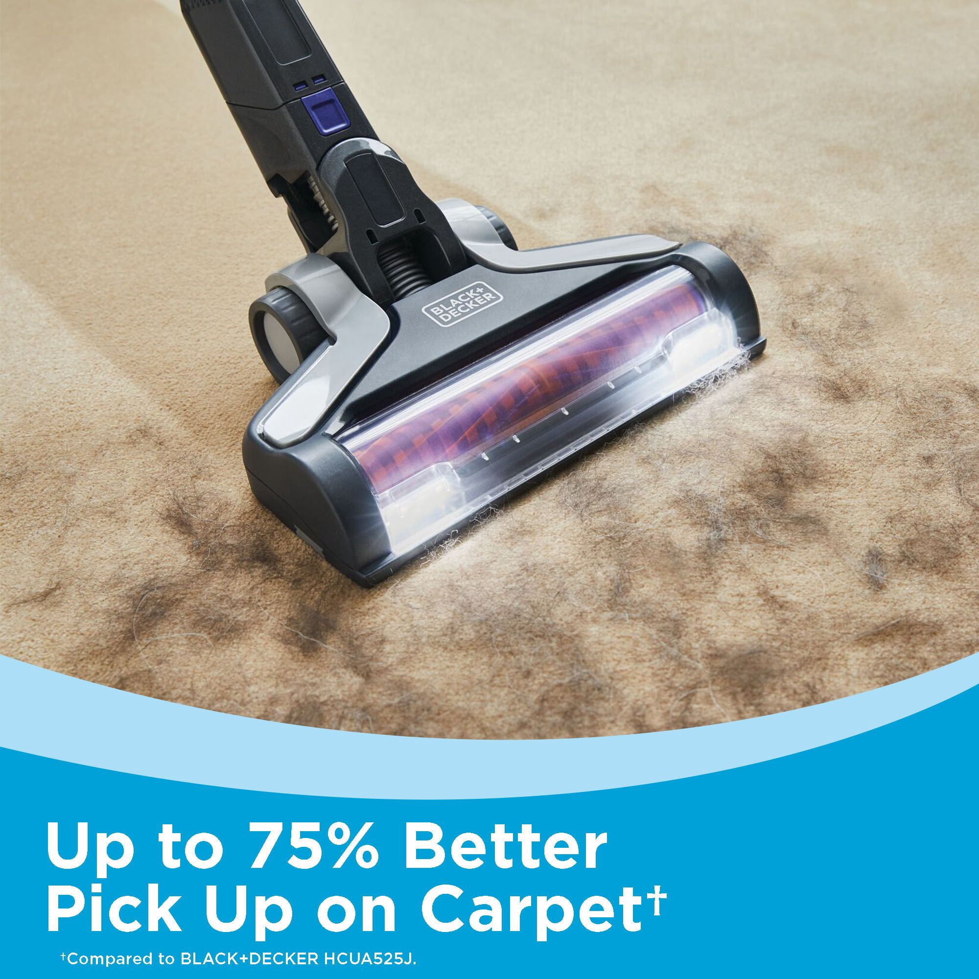 BLACK+DECKER POWERSERIES Extreme 20V Max Cordless Pet Stick Vacuum, for Carpet and Hard Floors, with Anti-Tangle Brush, 55 Minute Run-Time, BSV2020P