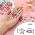 thumbnail image 2 of Uxcell 11mm Crystal Star Beads, 100 Pcs Acrylic Star Bead, Mix Color, 2 of 5