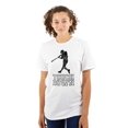 thumbnail image 4 of Funny Touch Down Baseball Swing Joke Plus Size Crewneck Graphic Tee Shirt Brisco Brands 3X, 4 of 6