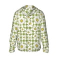 thumbnail image 3 of Balery Daisies Flowers Men's Women's UPF 50+ Sun Protection Lightweight Hoodie Performance Long Sleeve Shirt for Fishing Running-XX-Large, 3 of 9