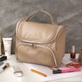 thumbnail image 3 of WrongDuck Makeup Bag, Travel Make up Case with Compartments and Handle, Portable Cosmetic Organizer Bags,Toiletry Bag for Women, 3 of 14