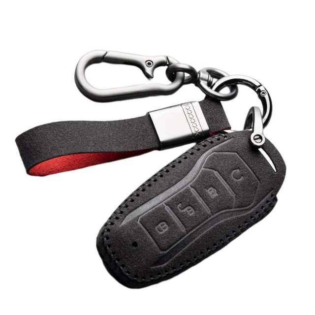Almencla Étui de Télécommande pour Clé Fob Hommes Femmes Voiture PU pour Byd Song Plus Dmi Type A