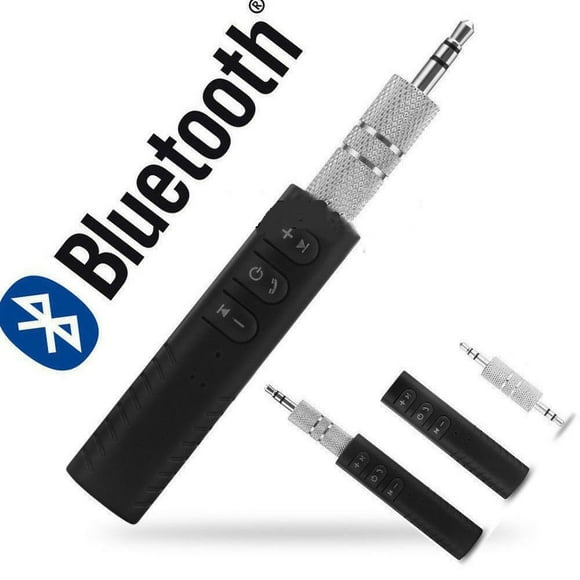 Bluetooth Audio Receiver Car Kit for Home Hi-fi System Portable Wireless Audio Adapter 3.5mm Aux for Music Speaker Headphones Hands-Free Car Kit with Microphone
