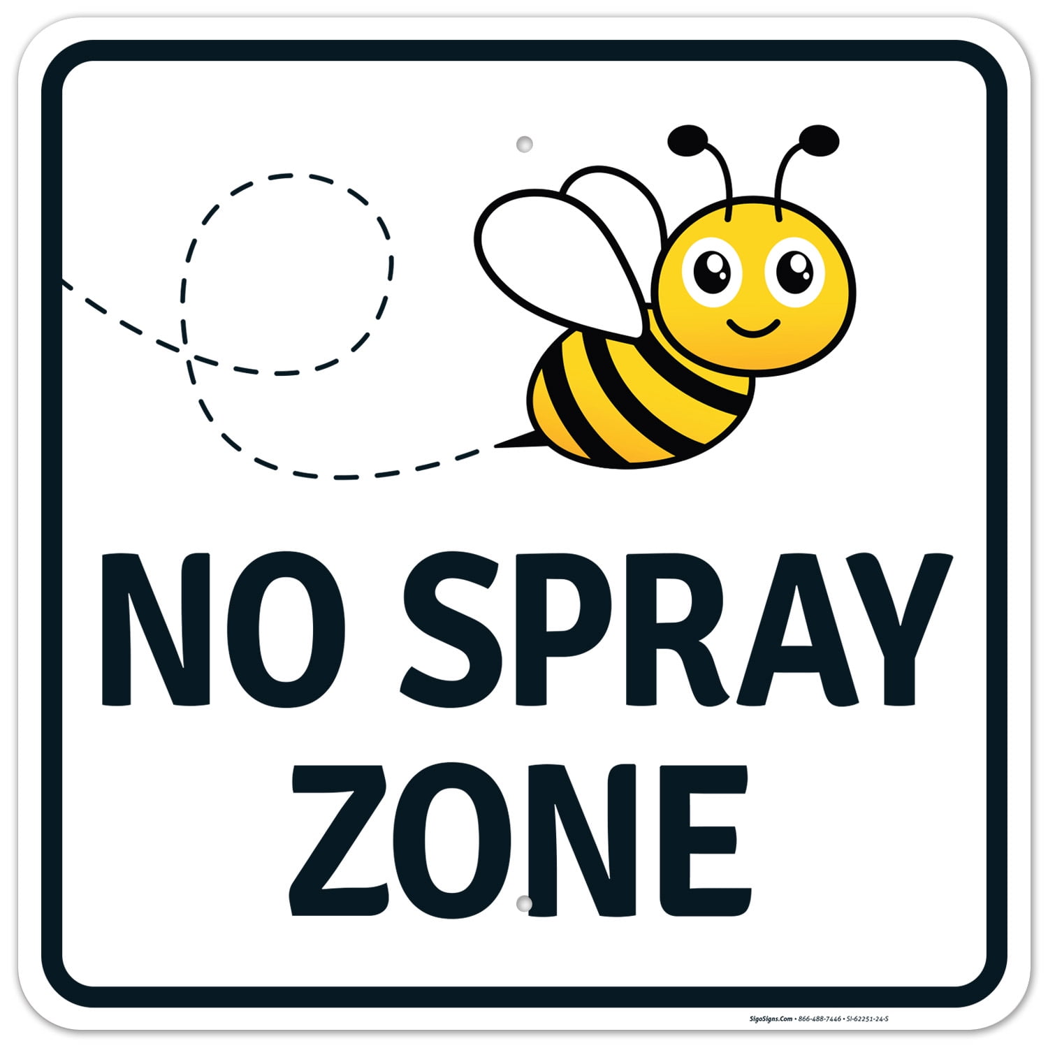 No Spray Zone Sign, (SI62251)
