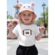 thumbnail image 1 of Girls' Cute Rugby-Themed Cotton T-Shirt - Short Sleeve, Round Neck, Soft & Comfortable Casual Summer Top, Black with White & Brown Rugby Ball Design, Perfect for Playful Outfits, Summer Tshir, 1 of 6