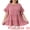 Dark Pink, variant on DARING DIVA Women's Plus Tops Crew Neck Ruffle Tiered Swiss Dots Blouses 1X Dark Pink