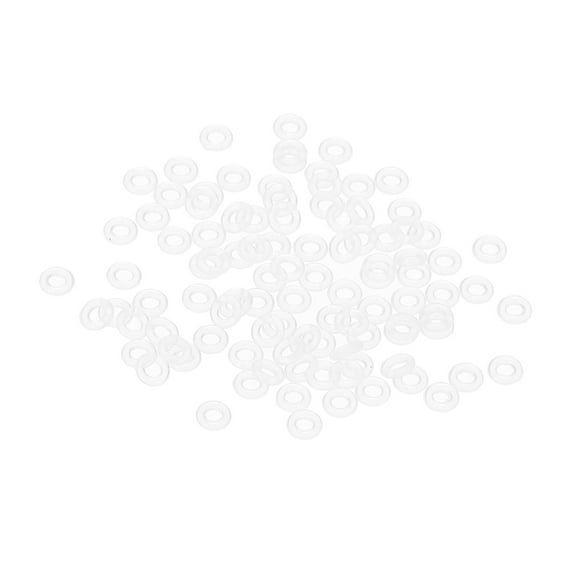 Uxcell Dart Shaft O-Rings, Non-Slip Dart Shaft Rubber O Ring for Metal Shafts Dart Tool Accessory, 100 Pcs White
